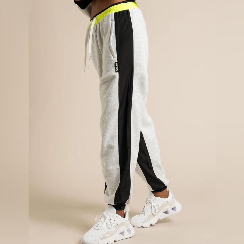 P.E Nation Women's White and Black Joggers